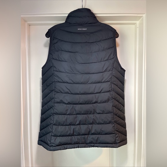 Womens Large Columbia Powder Lite II Vest Black Puffer Insulated Water Resistant - Picture 8 of 16